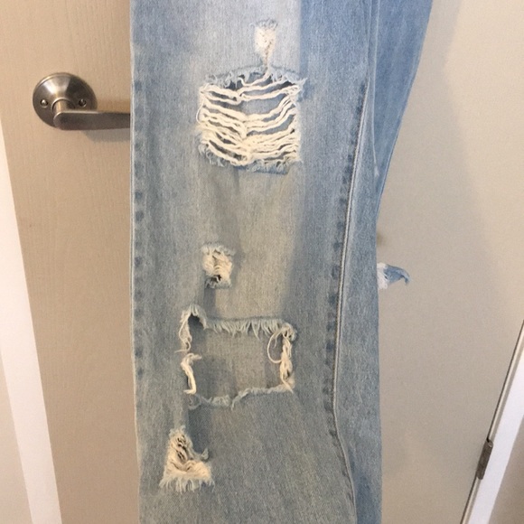 Bluenotes distressed denim overalls small - Picture 4 of 9